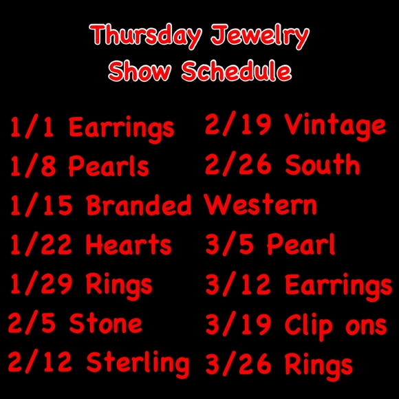 Jewelry - 2/12 7 PM! Sterling Silver Jewelry Show!